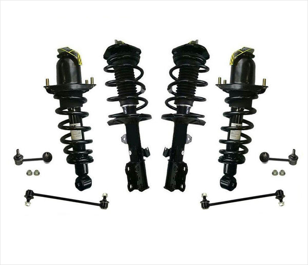 Frt &amp; Rr Kit completo de resortes helicoidales de 8 piezas para Scion Tc automático 05-10