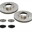 Rotores y pastillas de disco de freno para Toyota Pick Up 1984-1988 con tracción trasera, 1/2 tonelada