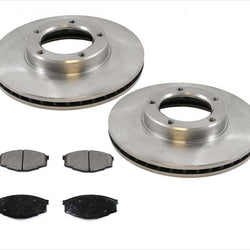 Rotores y pastillas de disco de freno para Toyota Pick Up 1984-1988 con tracción trasera, 1/2 tonelada