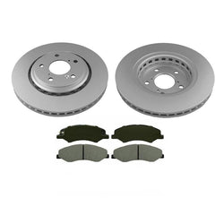 Front Brake Rotors Brake Pads Fits for Honda Odyssey Van 3pc Kit 18-20