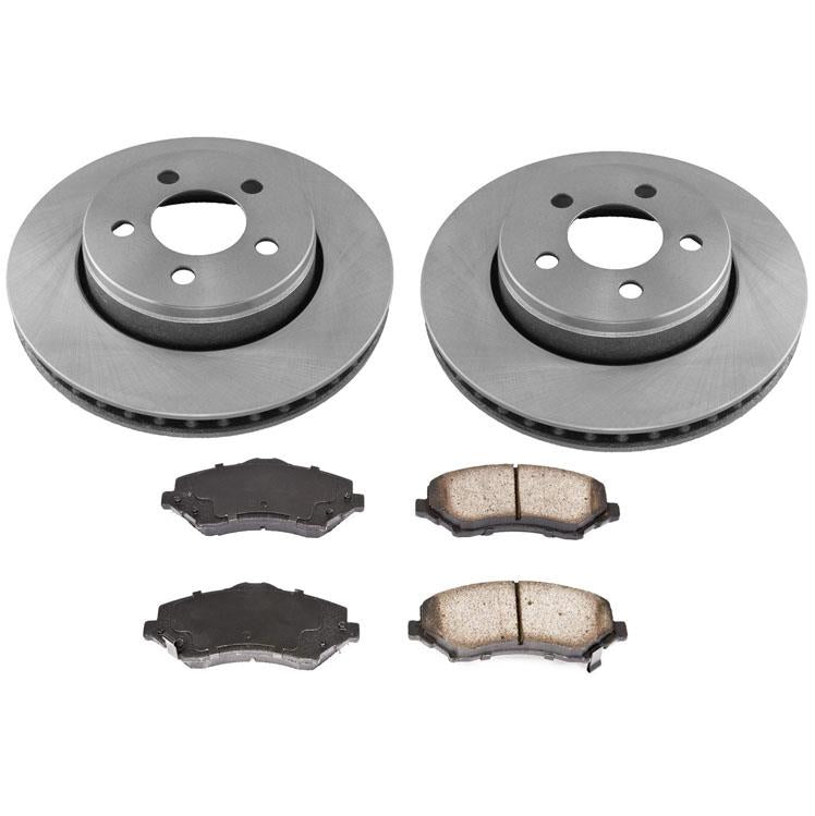 Front Disc Brake Rotors Brake Pads for Jeep Liberty 2008-2012 w/302MM 12" Rotor
