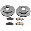 Rotores de freno de disco delanteros de 302 mm y 12 pulgadas y pastillas de freno de cerámica para Jeep Liberty 2008-12