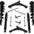 Front Struts & Shocks Control Arms Tie Rods Links for Dodge Grand Caravan 11-16