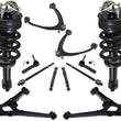 Frnt Struts W Lower Cast Iron Arms 12 Pcs For 14-16 Silverado 1500 4 Wheel Drive