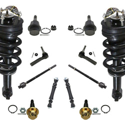 Frnt Struts Lower Ball Joints Tie Rods Links For 14-16 Sierra 1500 4 Wheel Drive