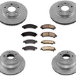 Pastillas de freno de disco de cerámica para Chevrolet Blazer 4 ruedas motrices 6 piezas 98-05