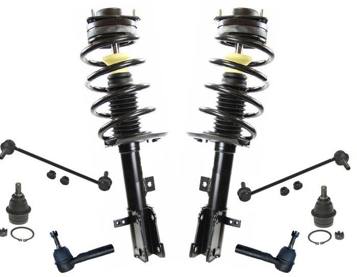 Puntales delanteros completos, varillas de amarre, rótulas, 8 piezas para Dodge Journey 3.5L 09-10