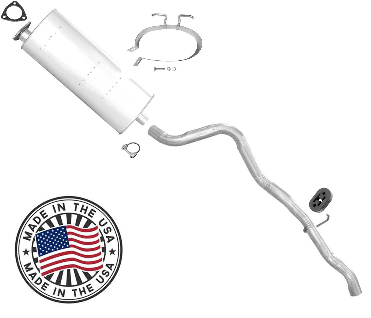 Se adapta al sistema de escape silenciador Oldmobile Bravada 4.3L de 4 ruedas y 4 puertas 96-99