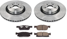 Rotores Recubiertos Delanteros Balatas para Ford Edge 15-18 Tracción en las Cuatro Ruedas Rotor de 345MM