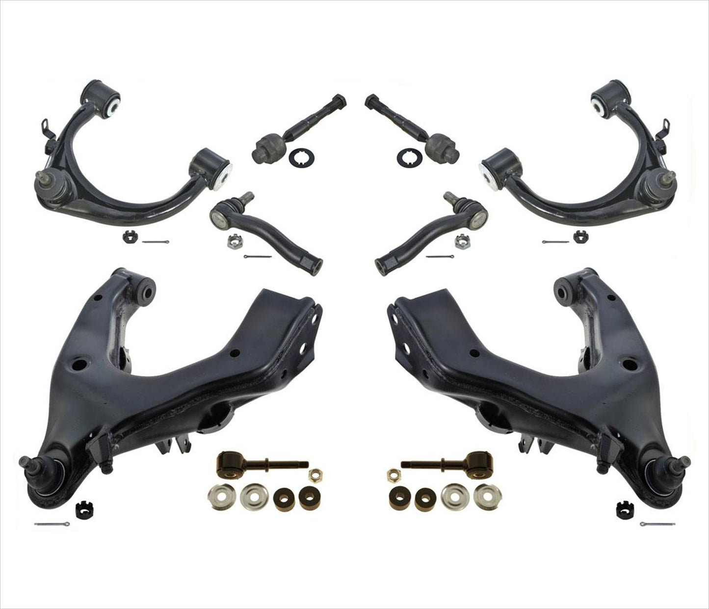 Upper & Lower Control Arms W BJ Tie Rods Links For Toyota Land Cruiser 2003-2007