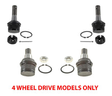 Front Upper & Lower Ball Joints For Ford F-350 4 Wheel Drive 1992 1993 1994 1997