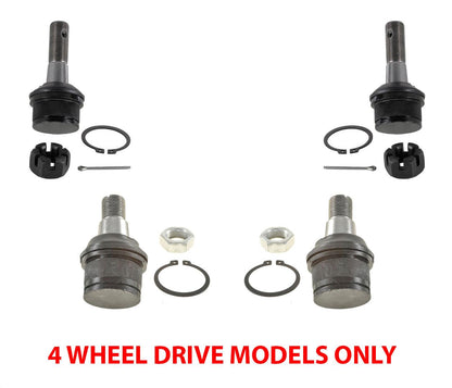Front Upper & Lower Ball Joints For Ford F-350 4 Wheel Drive 1992 1993 1994 1997