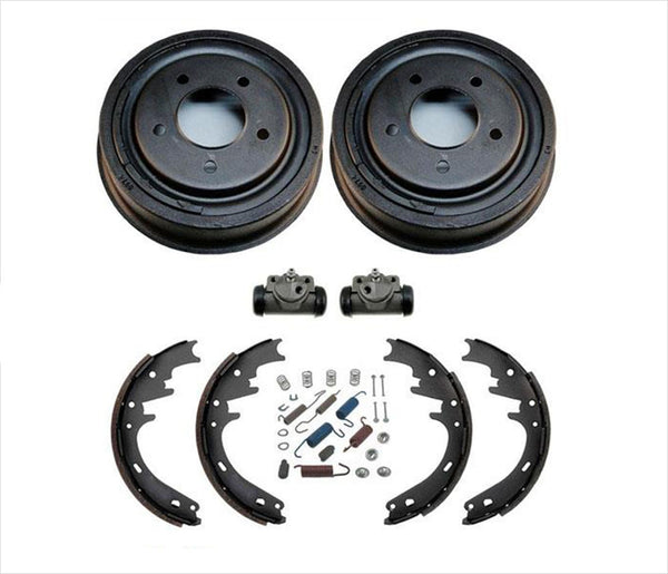 Brake Drums Shoes Wheel Cylinders Spring Kit for Ford Bronco Full Size 87-96
