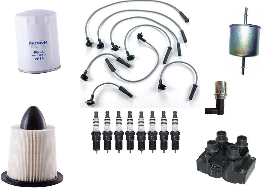 Ignition Wires Spark Plugs Coil Air Oil Gas Filters for Ford Ranger 2.3L 95-97