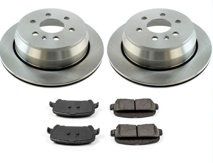 Rotores de freno trasero y pastillas de freno de cerámica para Chevrolet Colorado Canyon 2015-2020
