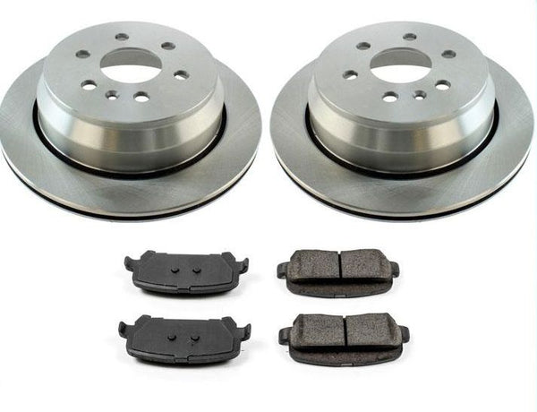 Rear Brake Rotors & Ceramic Brake Pads For Chevrolet Colorado Canyon 2015-2020