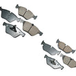 Fits 2006 BMW 325I 325XI & 08-13 BMW 128I Front & Rear Ceramic Brake Pads