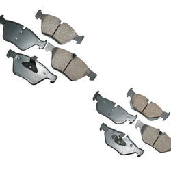 Fits 2006 BMW 325I 325XI & 08-13 BMW 128I Front & Rear Ceramic Brake Pads