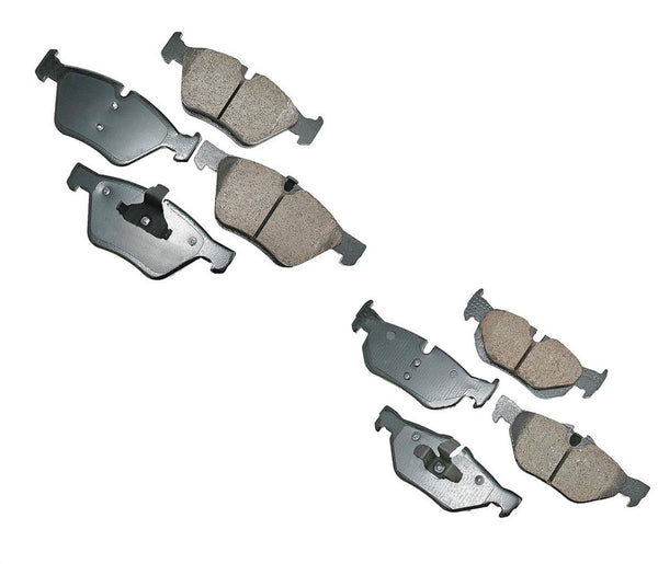 Fits 2006 BMW 325I 325XI & 08-13 BMW 128I Front & Rear Ceramic Brake Pads