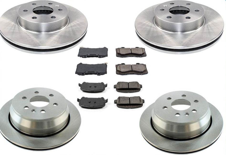 Front Rear Brake Rotors Brake Ceramic Pads For Chevrolet Colorado 2015-2020