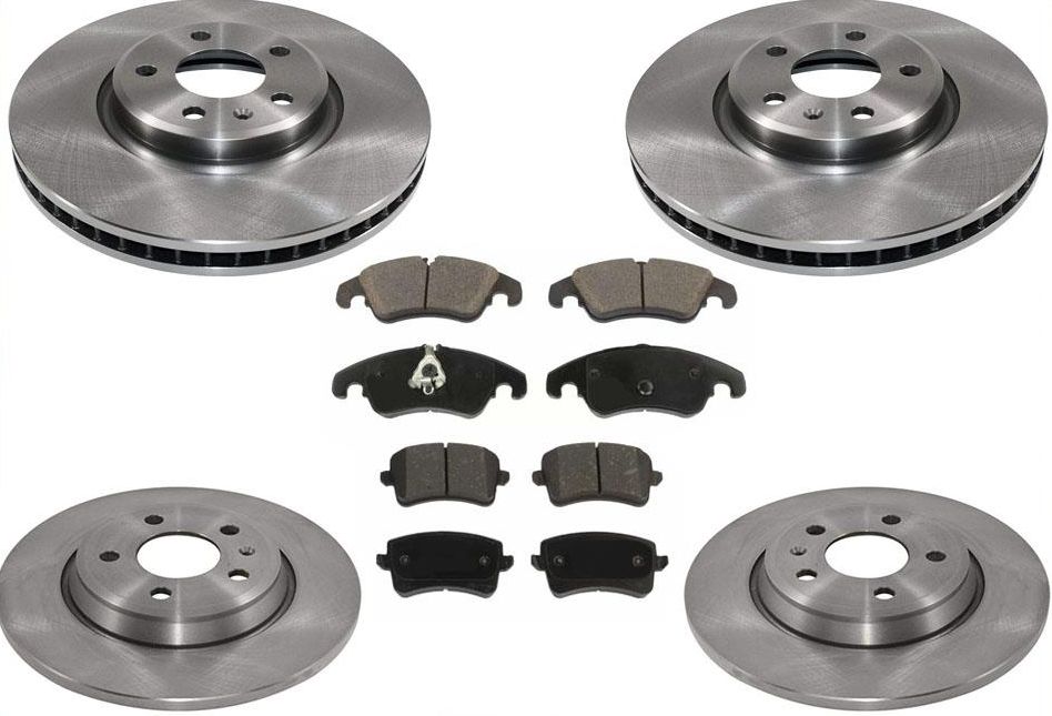 Front Rear Brake Rotors Brake Pads For Audi Q5 2.0L Turbo 2013 2014 2015 16 2017