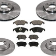 Front Rear Brake Rotors Brake Pads for Audi Q5 2.0L Turbo 13-17