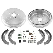 Tambores de freno trasero y resortes de zapatas de freno, kit de 4 piezas para Toyota Corolla 2009-2015