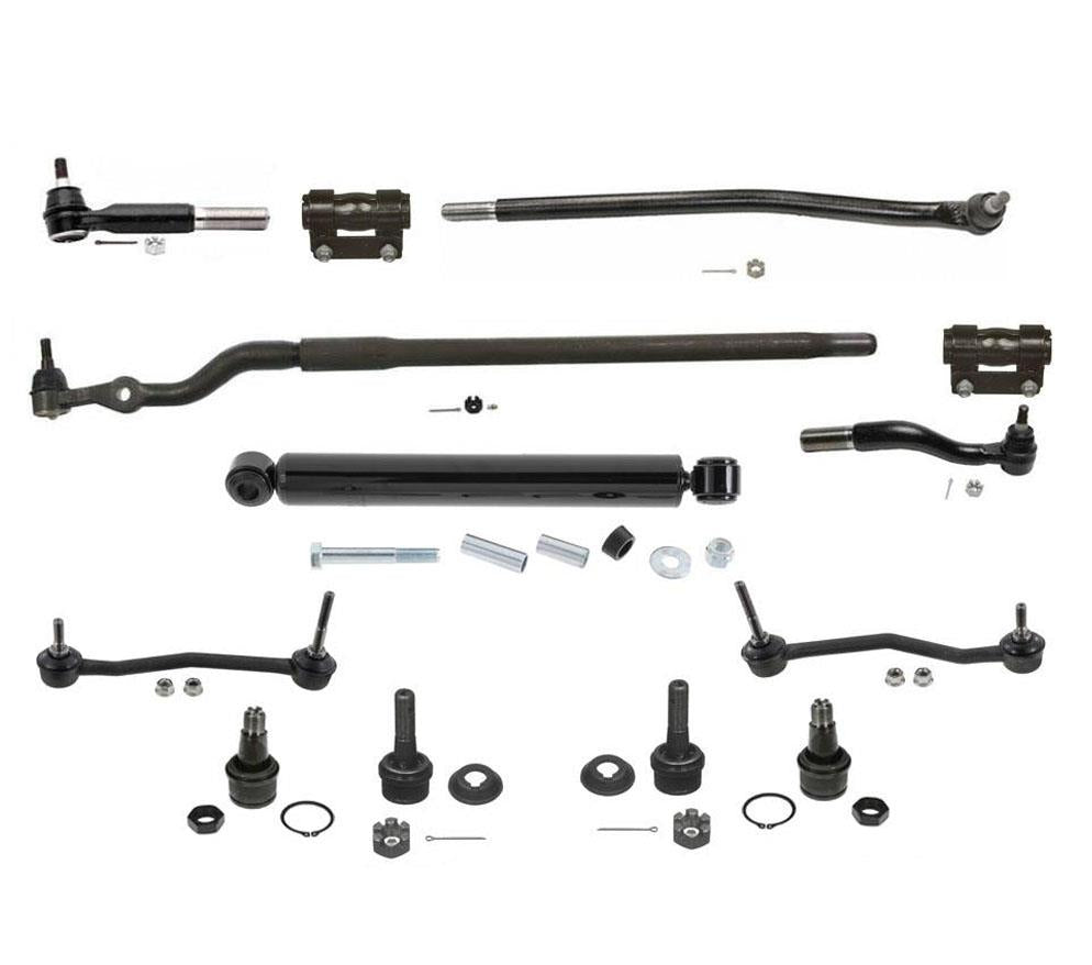 Drag Link Tie Rod Ball Joints 13pc For Ford F-250 Super Duty 4 Wheel Drive 00-04