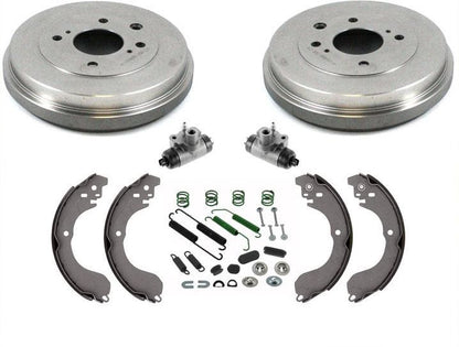 Brake Drums Shoes Wheel Cylinders Hardware Kit For Nissan Sentra 2007 2008 2012