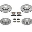 Front & Rear Brake Rotors & Ceramic Pads for Suzuki Kizashi 2.4L 2010-2013