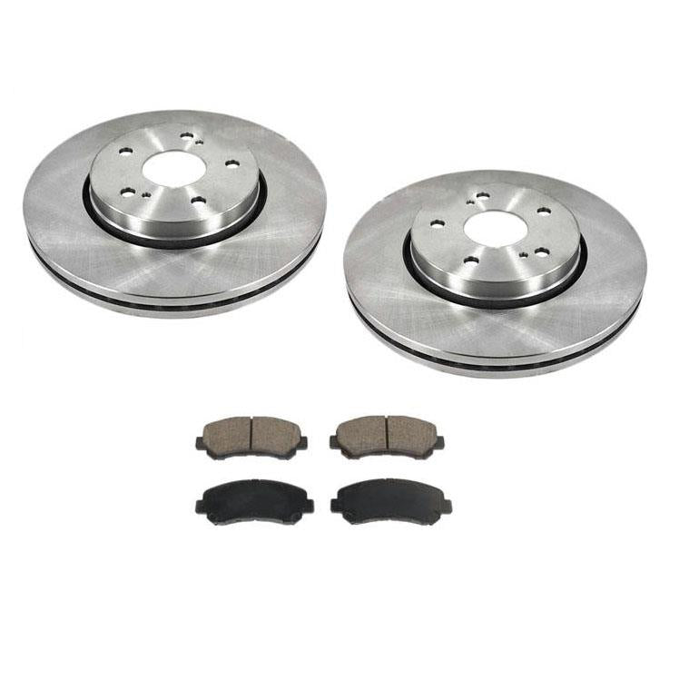 Front Brake Rotors & Ceramic Pads for Suzuki Kizashi 2.4L 2010-2013