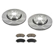 100% New Front Brake Rotors & Ceramic Pads for Suzuki Kizashi 2.4L 2010-2013