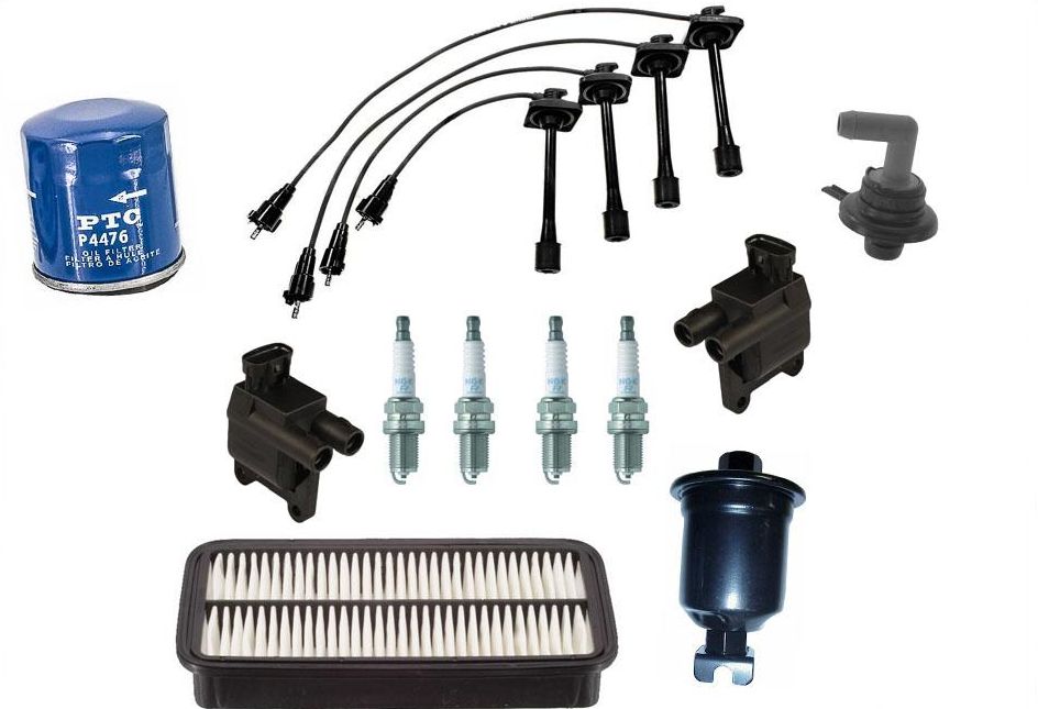 Cables de encendido Bujías Bobinas Aire Aceite Filtros de gas para Toyota Rav4 2.2L 98-00