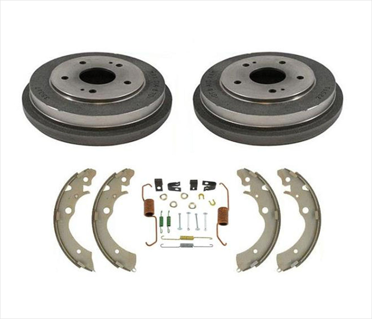 Rear Brake Drums Rear Brake Shoes & Spring Kit for Honda CRV CR-V 1997 1999 2001