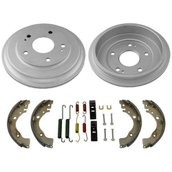 Rear Drums Brake Shoes Cylinders Spring 9pc Kit for Honda Civic 2012-2015 HF LX