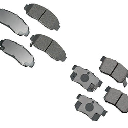 Fits 1999-2007 Acura TL & 99-04 Acura RL Front & Rear Ceramic Brake Pads