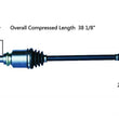 CV Drive Axle Shaft Fits Compass Patriot 4 Wheel Drive 07-14 Front P/S