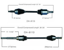 Front Left & Right CV Drive Axle Shafts Fits 07-14 Jeep Compass 4 Wheel Drive