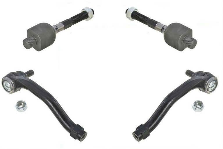Front Inner & Outer Tie Rods 4 Pcs Kit For Acura TL 2009-2014