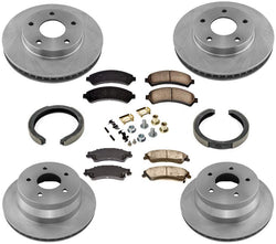 Disc Brake Rotors Ceramic Pads for Chevrolet Blazer 4 Wheel Drive 8pc 98-05