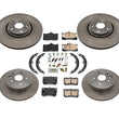 8pc Kits Brakes Disc Rotors Brake Pads All Wheel Drive for Lexus GS350 07-08