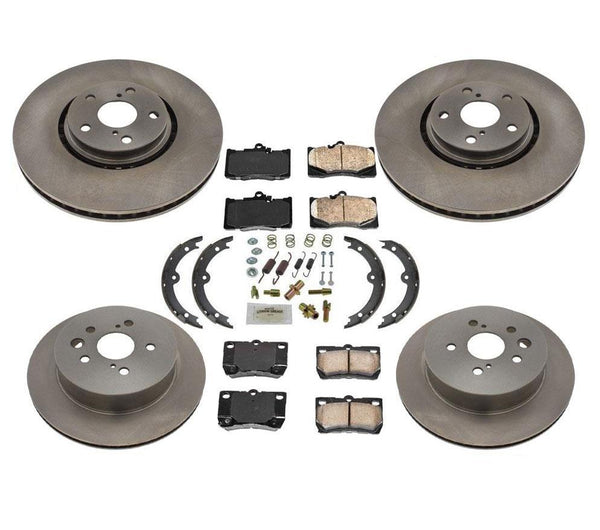 8pc Kits Brakes Disc Rotors Brake Pads All Wheel Drive for Lexus GS350 07-08