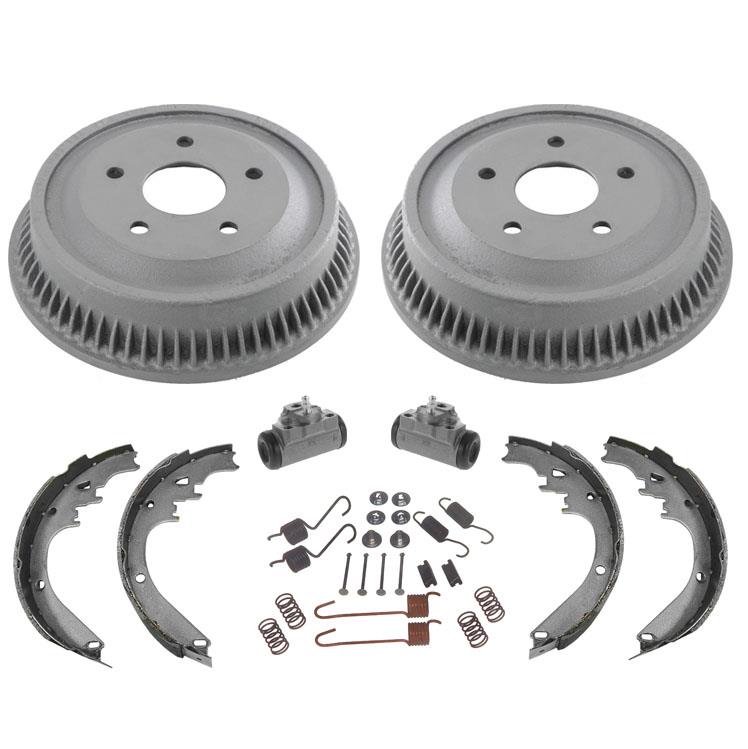 Tambores traseros Zapatas de freno Cilindros de rueda Kit de resorte 6 piezas para Dodge Ram 1500 94-99