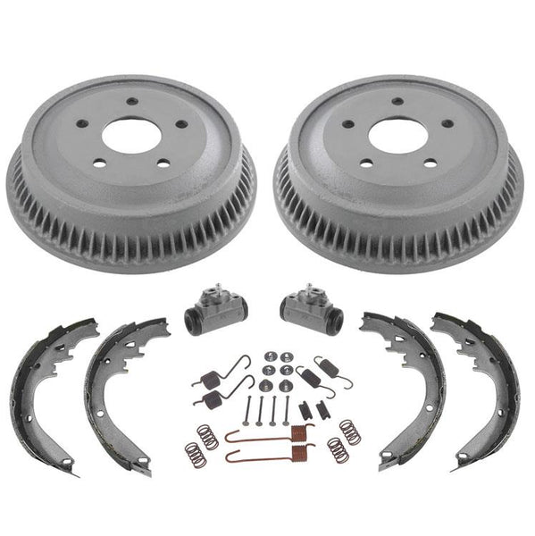 Tambores traseros Zapatas de freno Cilindros de rueda Kit de resorte 6 piezas para Dodge Ram 1500 94-99