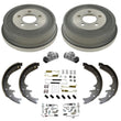 Rear Brake Drums Brake Shoes Spring Wheel Cylinder Kit for 2002 Jeep Liberty