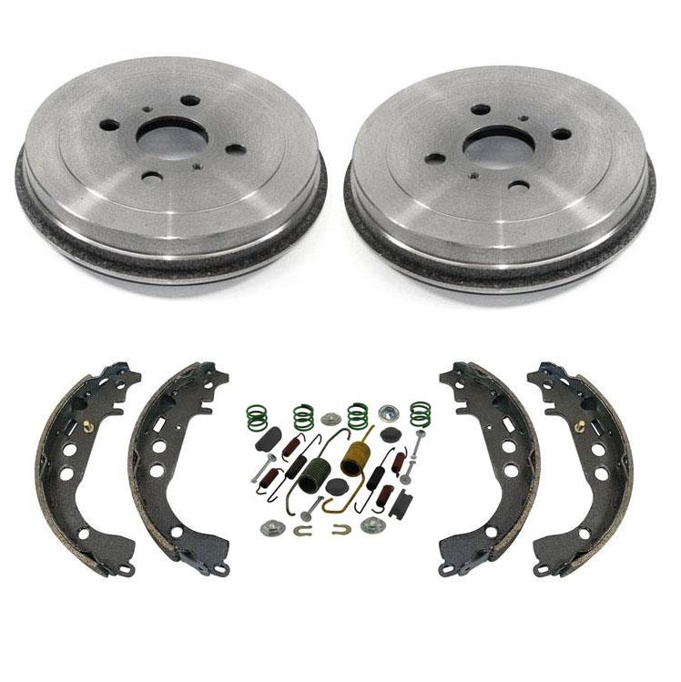 Rear Brake Drums & Organic Brake Shoes For Scion Xa Xb 2004 2005 2006