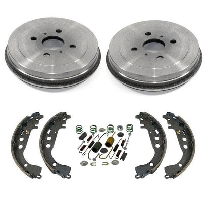 Rear Brake Drums & Organic Brake Shoes For Scion Xa Xb 2004 2005 2006