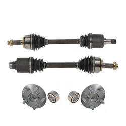 Front Left & Right CV Shaft Axles Wheel Hub Bearing Kit for Honda Civic Si 06-11