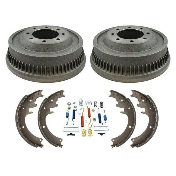 Rear Drums & Shoes & Brake Shoe Springs For Dodge RAM 2500 Pick Up 1994-1999