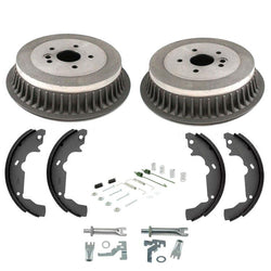 Rear Brake Drums Brake Shoes & Springs For Toyota Sienna 1998-2003 6pc Kit